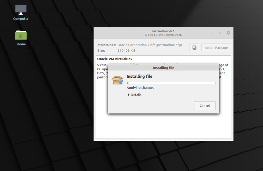 how to use virtualbox on linux mint