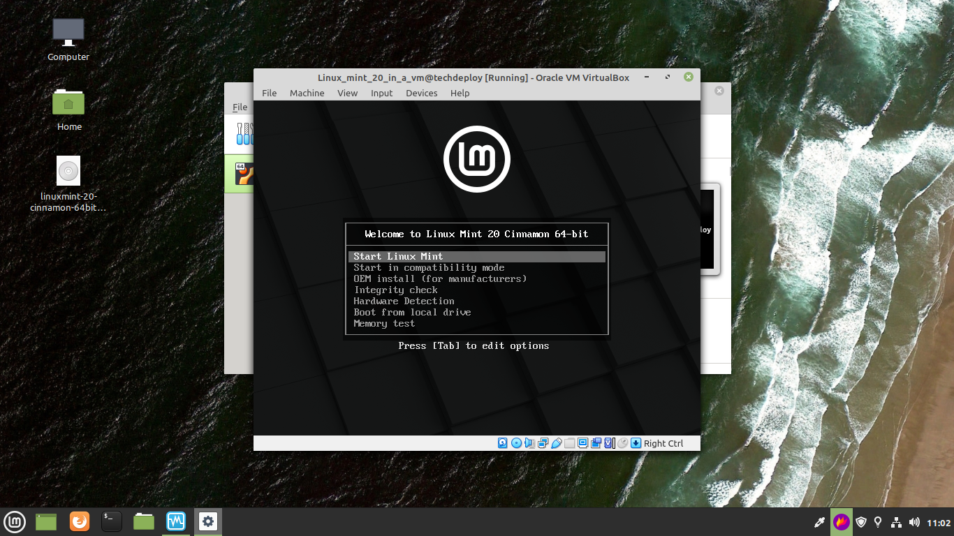 Установка linux mint 21