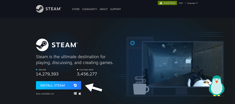 install steam with linux