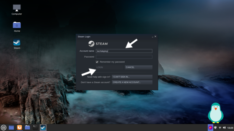 steam download linux