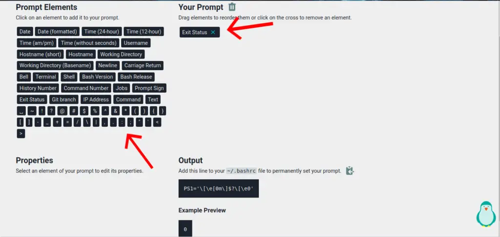 linux terminal prompt generator