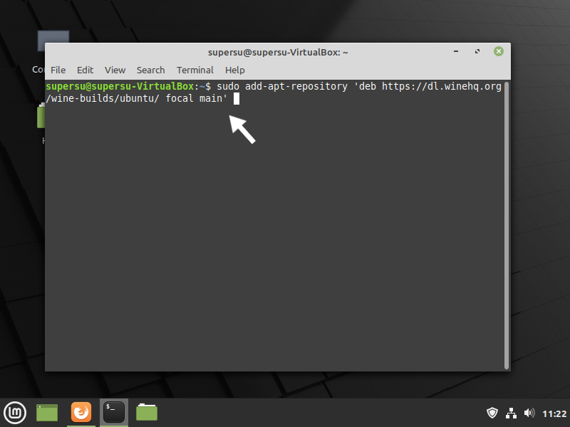 linux mint 20 wine