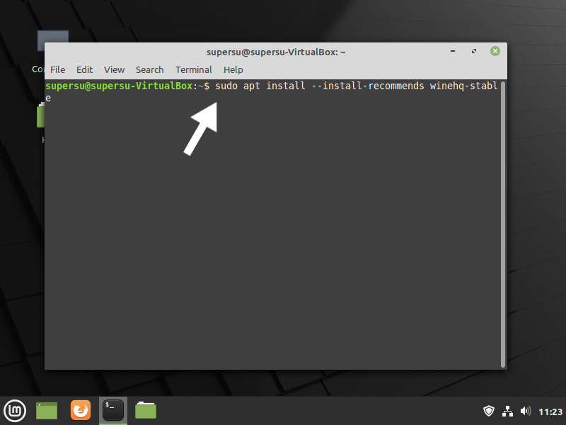 install wine on linux mint 20