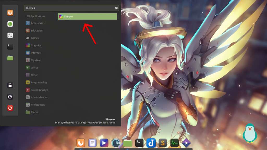 theme settings linux mint