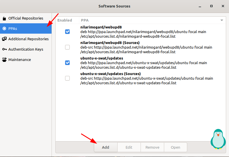 adding PPA in linux mint