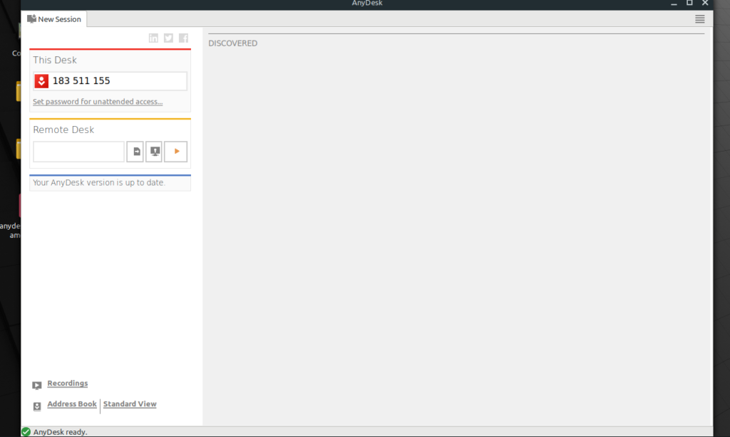 screen share with anydesk on linux