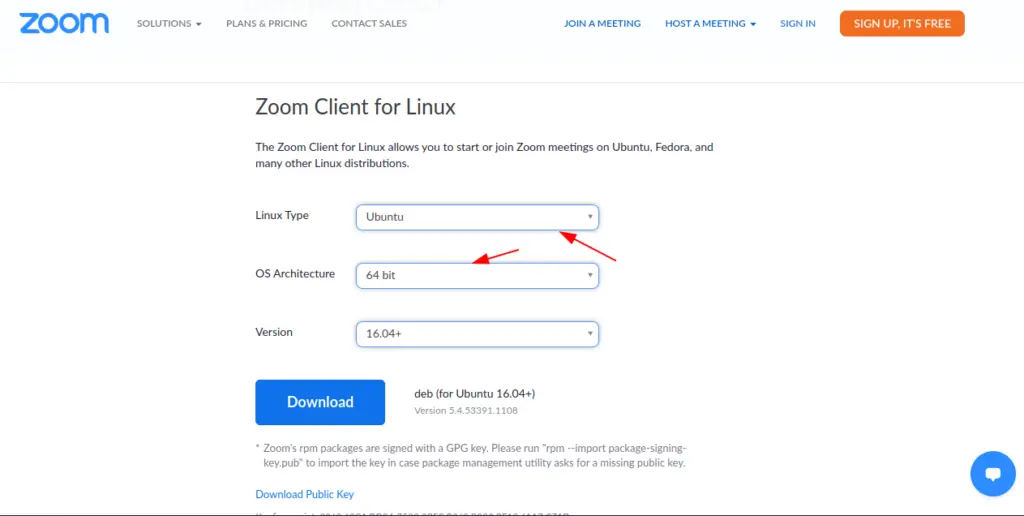 download zoom for linux