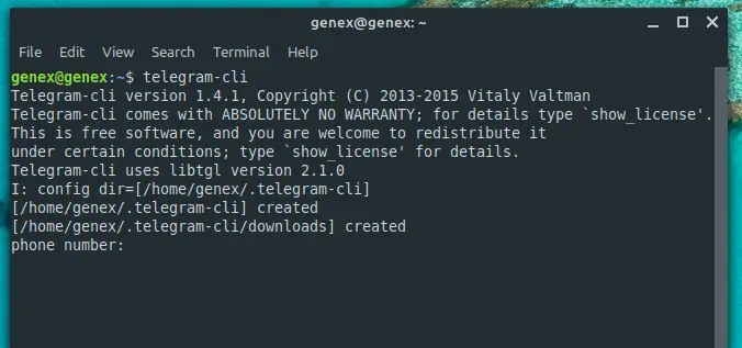 install telegram on linux from terminal