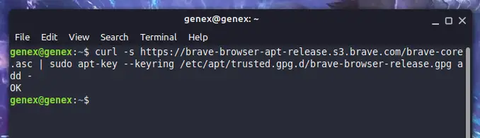 install brave browser on linux mint 20