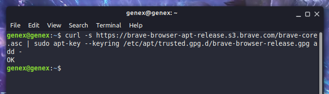 install brave browser on linux mint 20