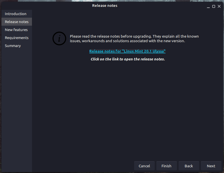 release notes linux mint 20.1