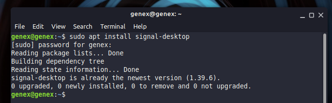 signal desktop for linux