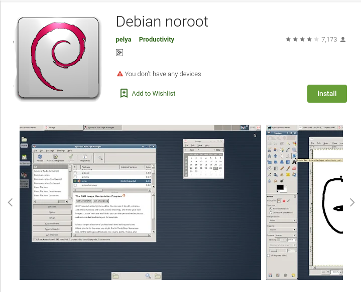 debian no root on linux