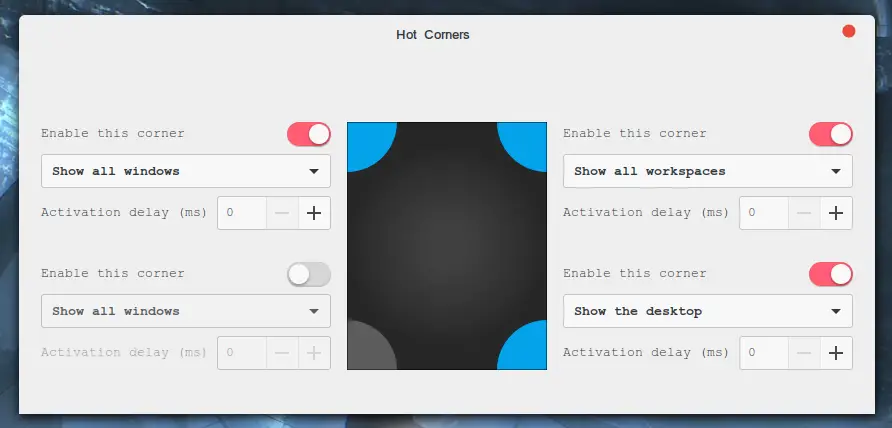 hot cornors in linux mint , linux mint life hacks