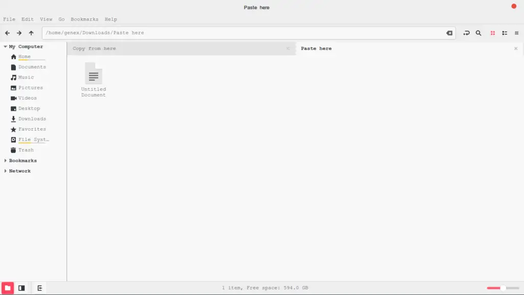 open multiple tabs in nemo linux mint