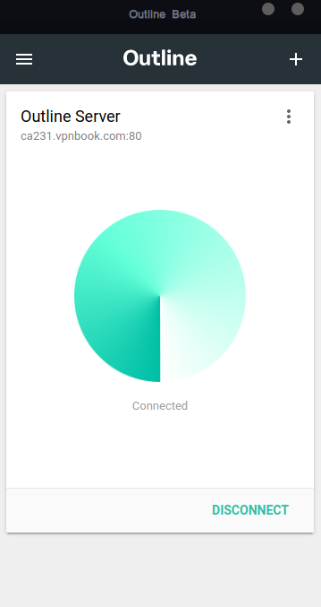 outline vpn connected