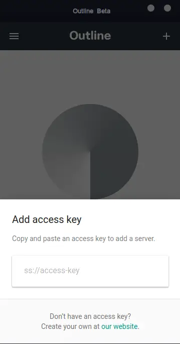 outline vpn asking for access key