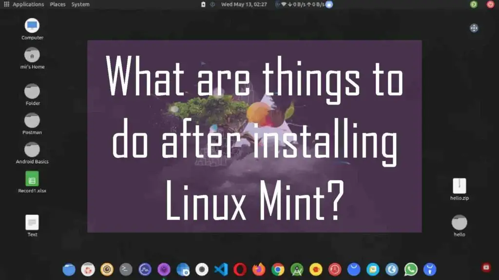 what-are-things-to-do-after-installing-linux-mint
